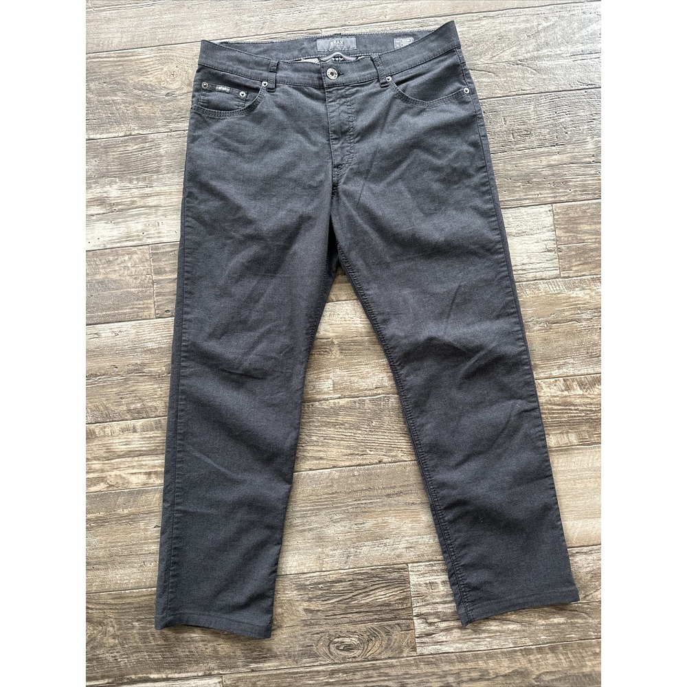 Brax feel good Black cooper fancy regular fit pants Men size‎ 34/35 K1